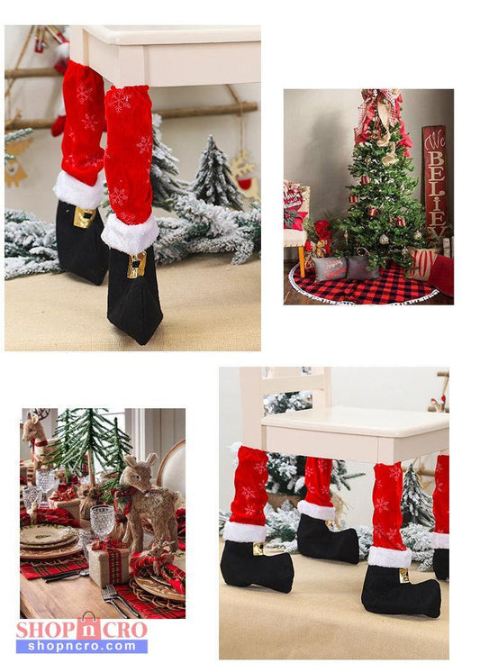 Christmas Table or Chair Leg Covers – Santa Boot