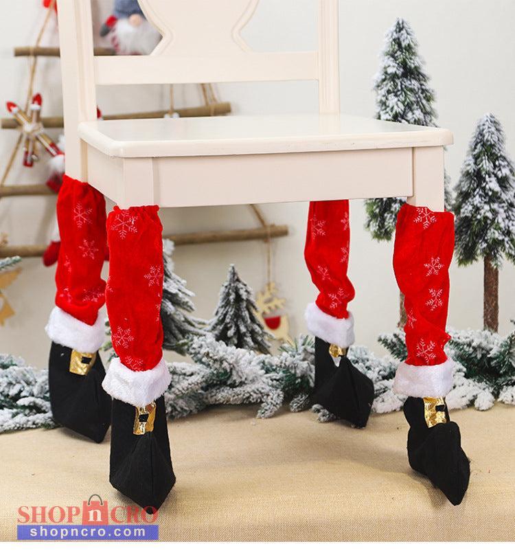 Christmas Table or Chair Leg Covers – Santa Boot