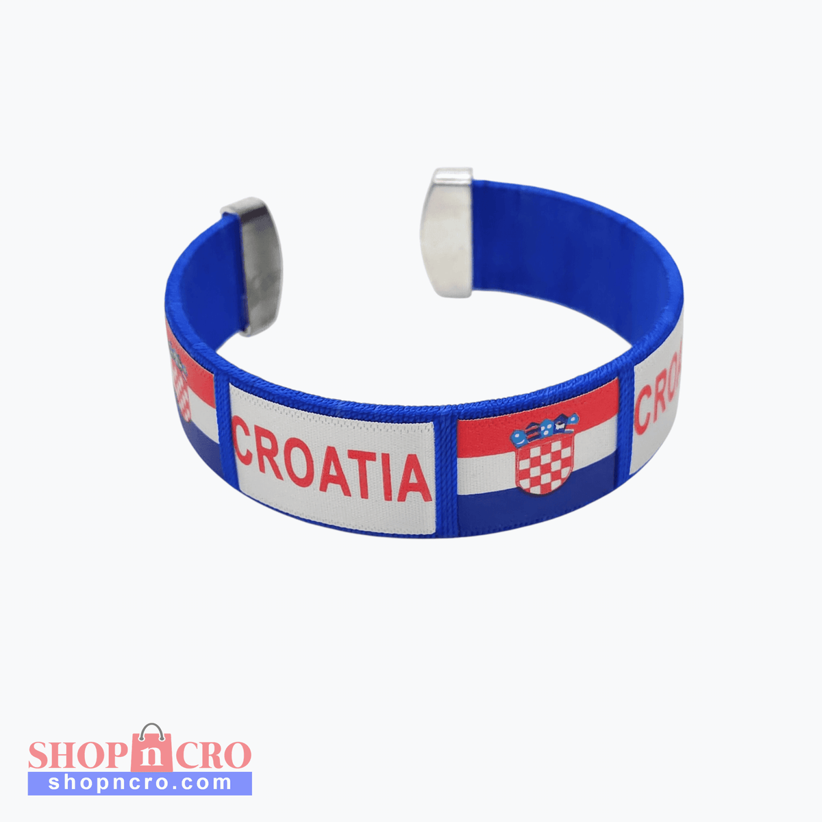 Croatia Blue Wide Cuff Bracelet