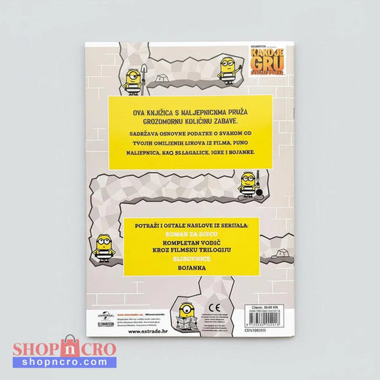 Kako Je GRU Postao Dobar: Kreativne Aktivnosti – Naljepnice Product packaging with cartoon characters and text on a white background