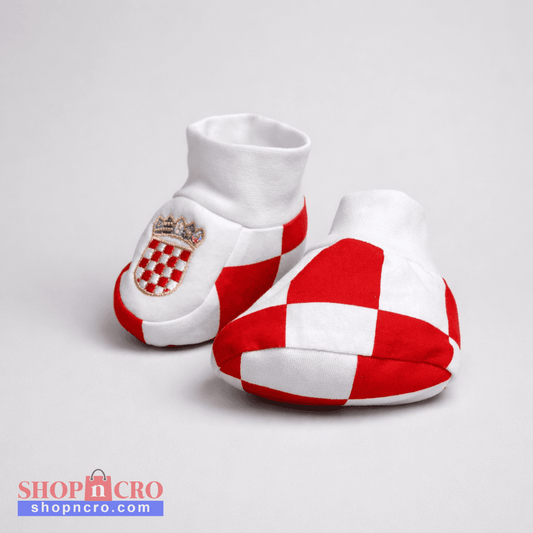 Baby Slippers Croatia Checks