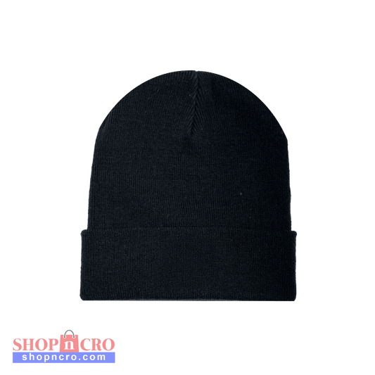 Beanie Dinamo Zagreb in Black Black beanie on a white background