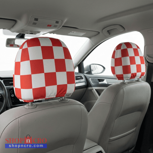 Šahovnica Croatia Car Headrest Cover