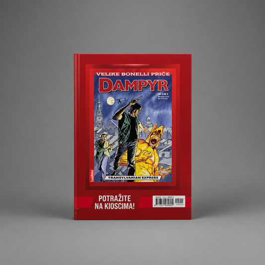 Dylan Dog – U Znaku Boli Comic book titled 'Dampyr' with a red border on a gray background snc shopncro