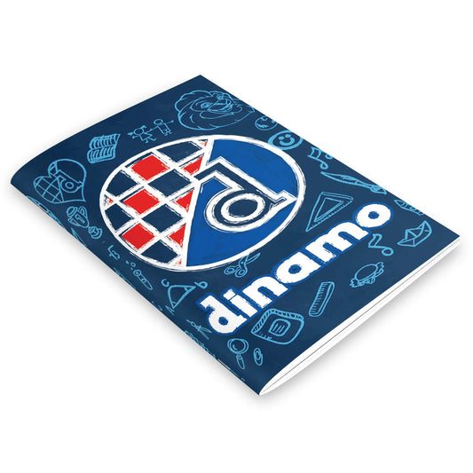 GNK Dinamo A5 Writing Book / Note Pad Notebook with 'dinamo' logo and design on a blue background