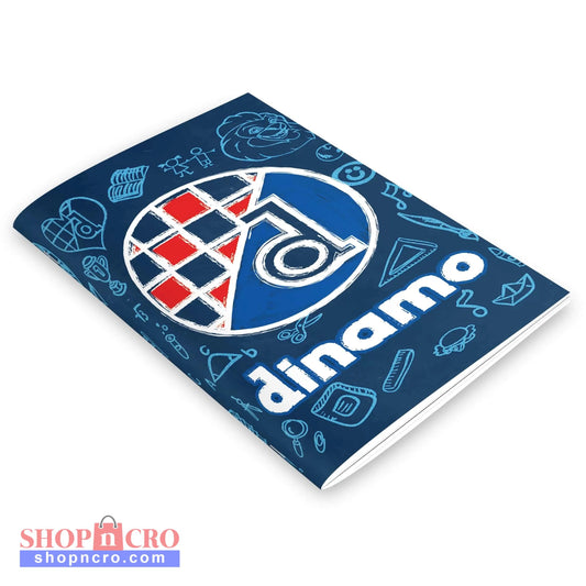 GNK Dinamo A5 Writing Book / Note Pad Notebook with 'dinamo' logo and design on a blue background