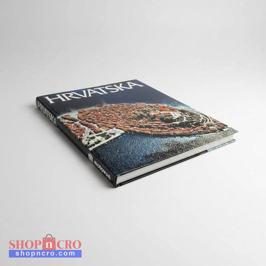 Hrvatska - Photographic Monograph Book titled 'Hrvatska' with a map design on the cover