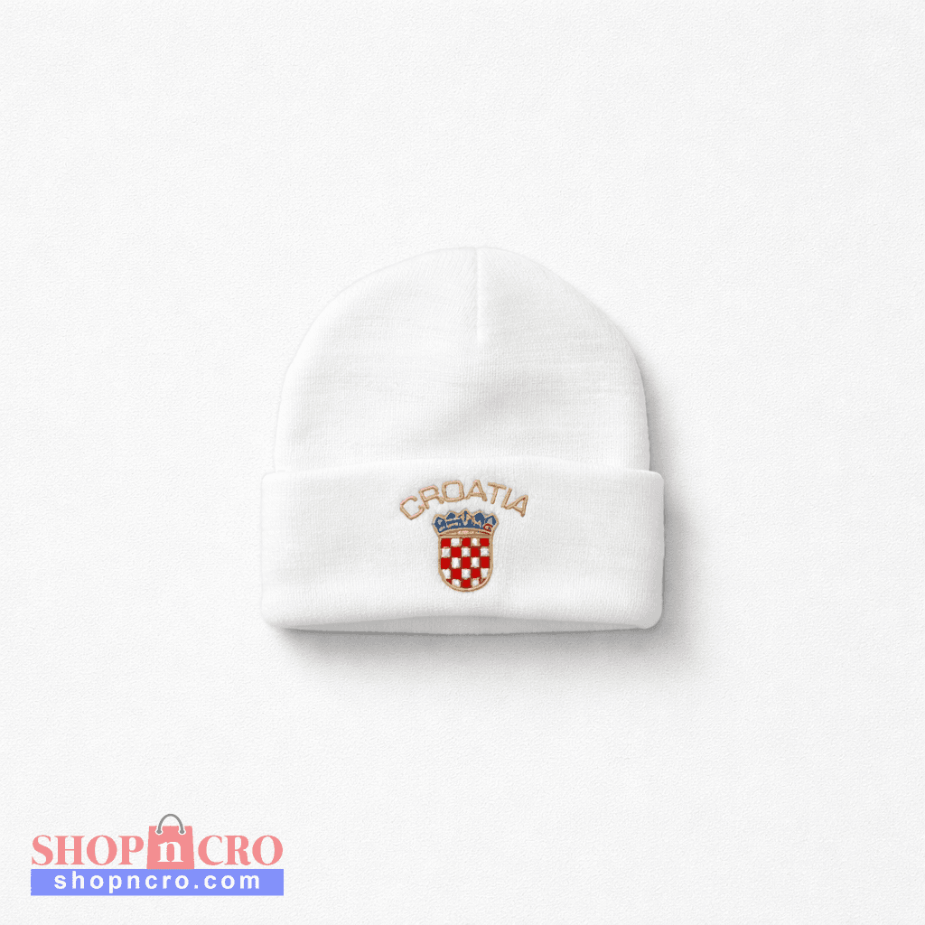 Beanie Croatia in White