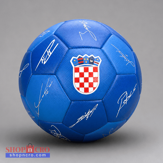 HNS Signed Soccer Ball in blue