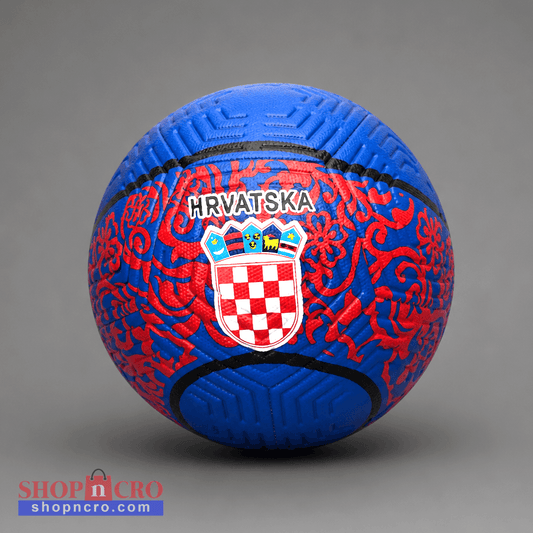 Soccer Ball Croatia in Blue/Red (full size)