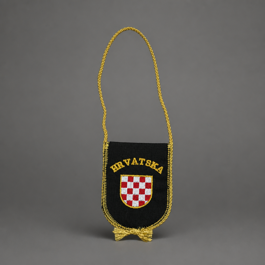 Prvo Bijelo Polje Car Flag in Black