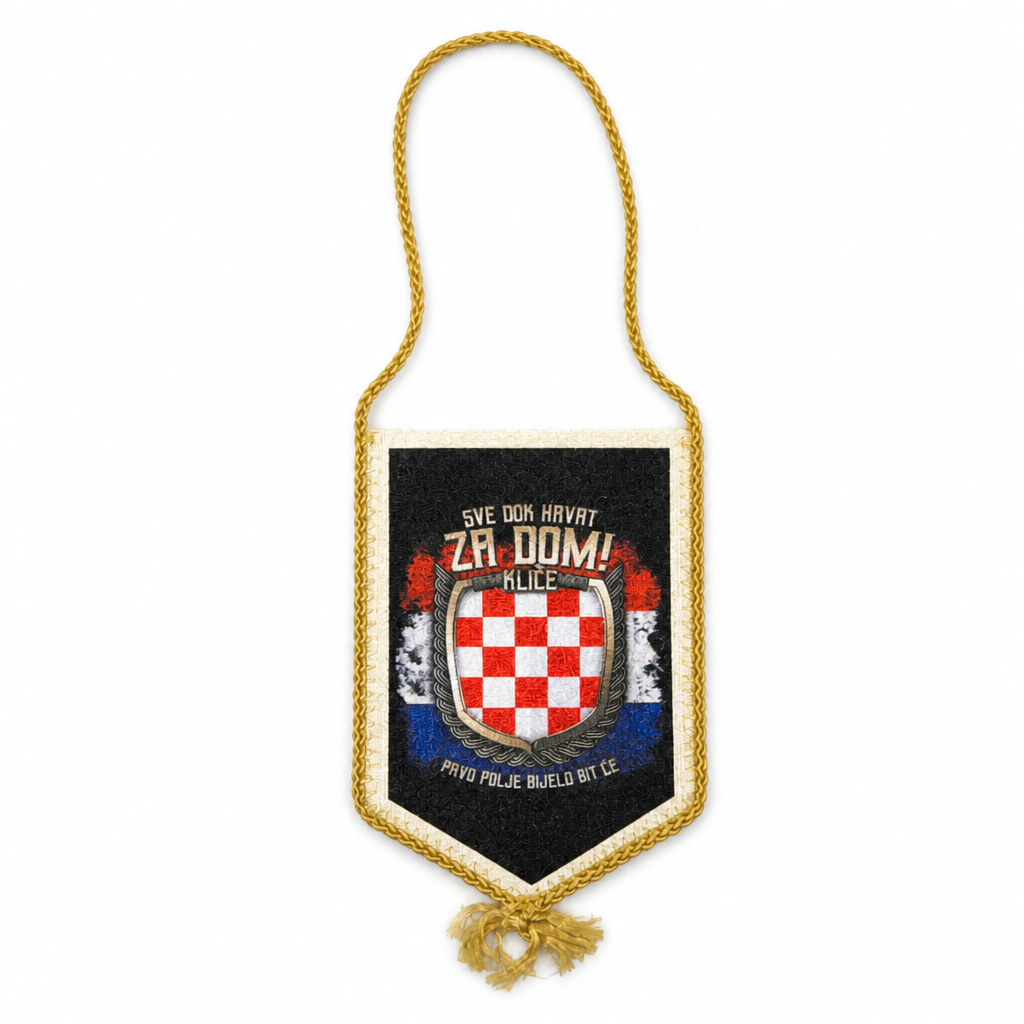 Za Dom Car Flag – Historical Croatian Motifs