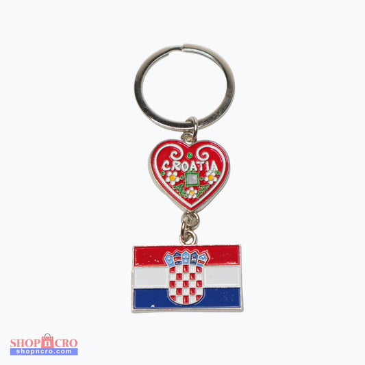 Keyring Croatia Flag & Licitar