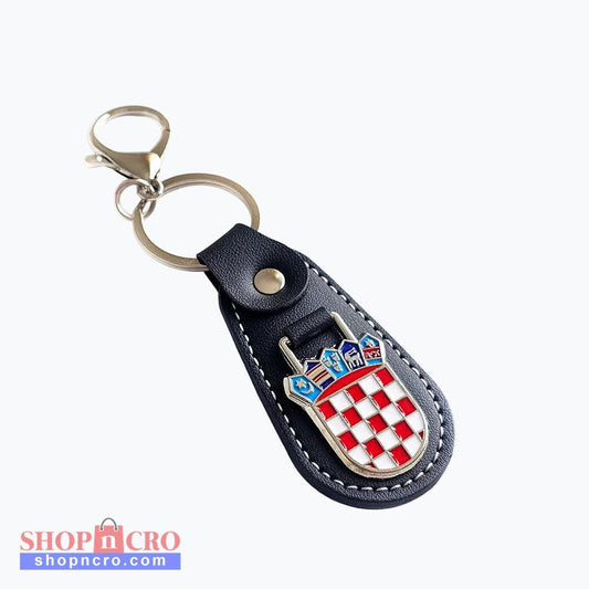 Keyring Croatia Grb Leather