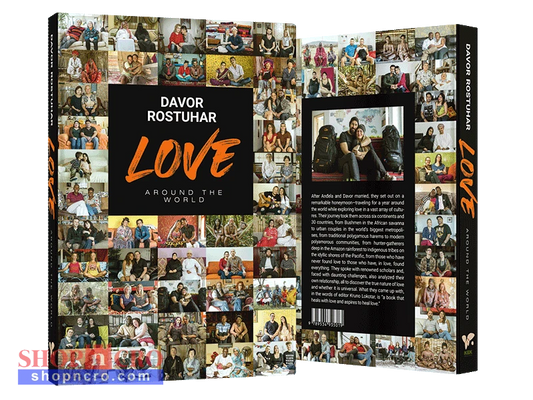 Love Around the World – Book + DVD (English) Book titled 'Love Around the World' by Davor Rostuhar with collage of people on cover