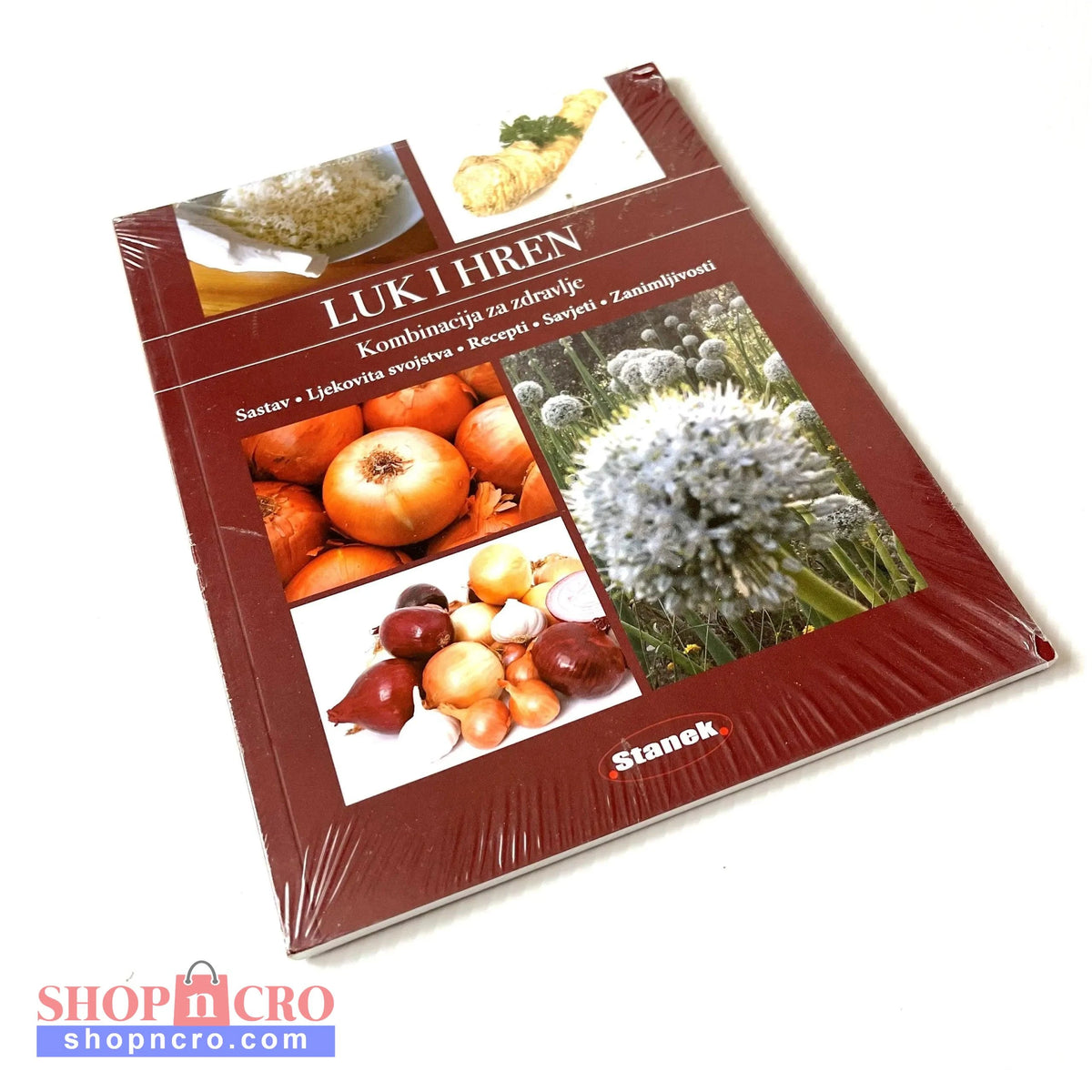 Luk i Hren Book cover with images of vegetables and plants, featuring the brand 'Stanek'.