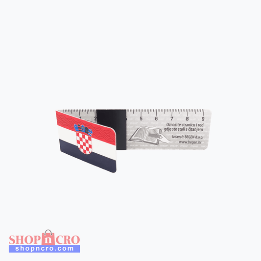 Magnetic Bookmark I Love Croatia Flag