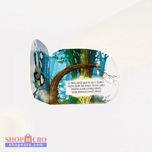 Male Šumske Životinje (Set of 6) Children's book with a colorful illustration of a forest scene on a white background
