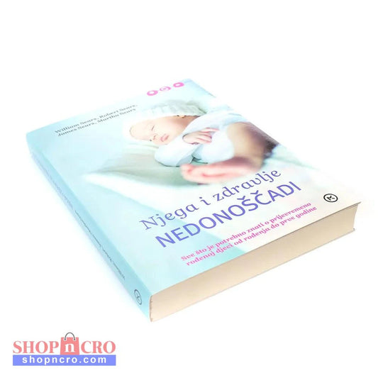 Njega i Zdravlje Nedonoščadi – Ina May Gaskin Book titled 'Nedonožadi' with a baby image on a white background