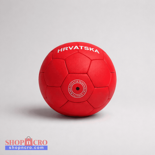 Soccer Ball Croatia in Red (full size)