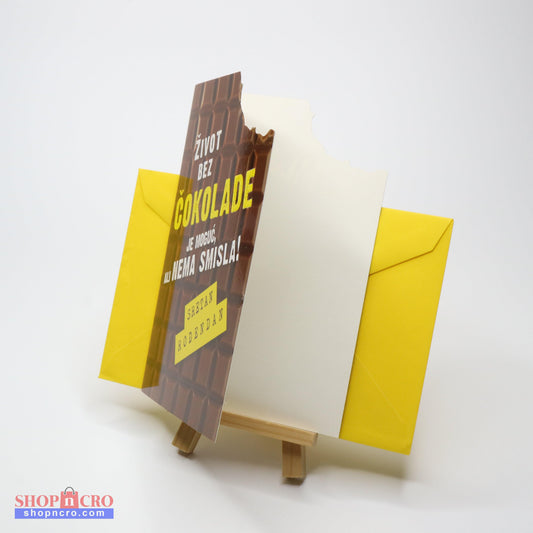 Sretan Rođendan Chocolate Birthday Card
