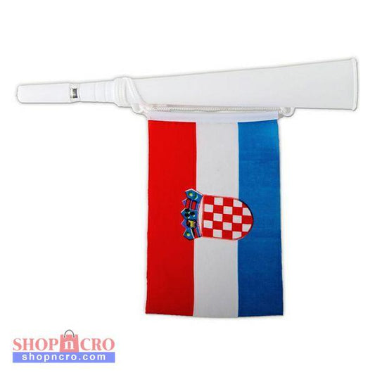 Fan Trumpet Horn with Croatian Flag - NAVIJAČKA TRUBA