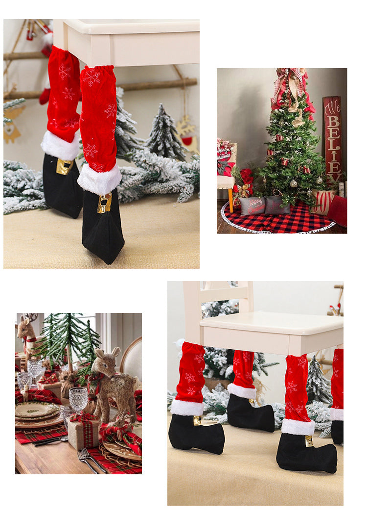 Christmas Table or Chair Leg Covers – Santa Boot