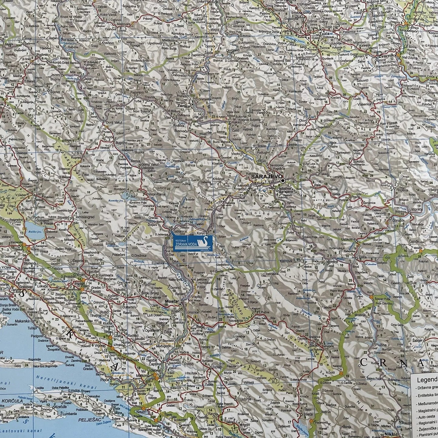 Auto Karta - Bosna i Hercegovina