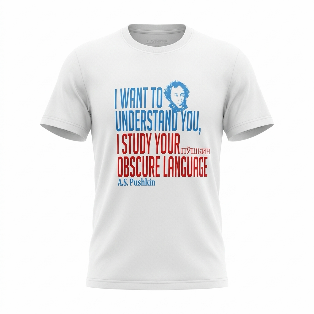 T-shirt A.S Pushkin - I want to understand you