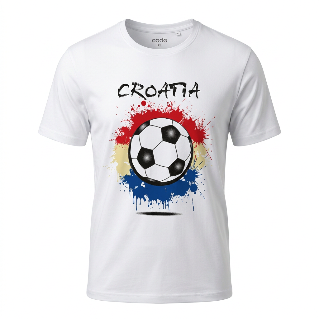 T-shirt Croatia Soccer Ball