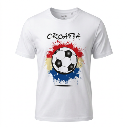 T-shirt Croatia Soccer Ball
