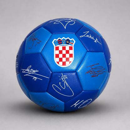 HNS Signed Soccer Ball in blue