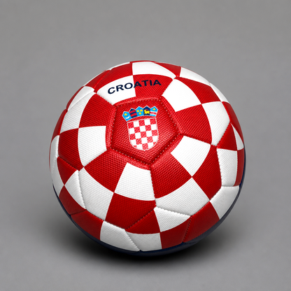 Soccer Ball Croatia in Checks (full size)