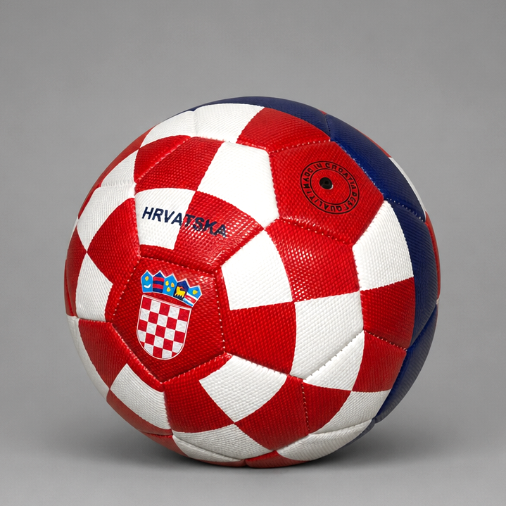 Soccer Ball Croatia in Checks (full size)
