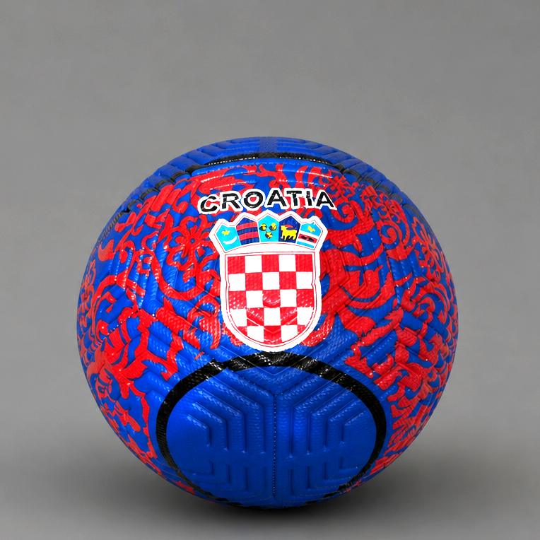 Soccer Ball Croatia in Blue/Red (full size)