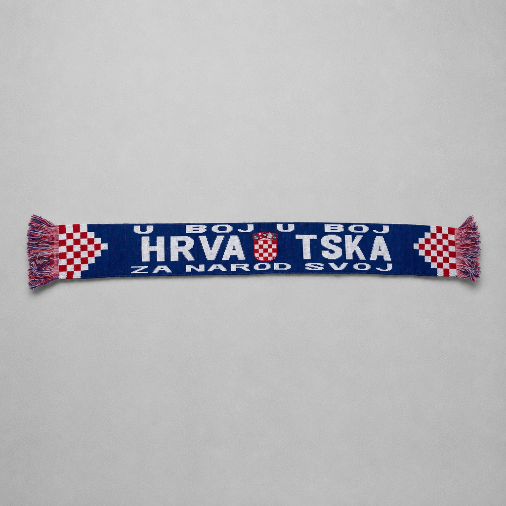 Knitted Scarf Croatia U Boj U Boj Za Narod Svoj