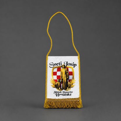 Croatian Saint Joseph Car Flag – Double-Sided