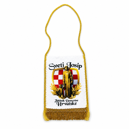 Croatian Saint Joseph Car Flag – Double-Sided