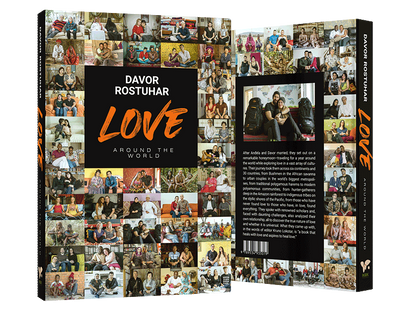 Love Around the World – Book + DVD (English) Book titled 'Love Around the World' by Davor Rostuhar with collage of people on cover