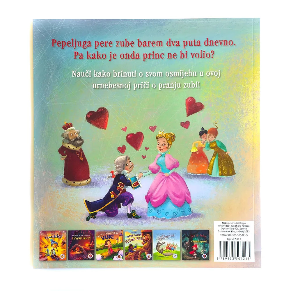 Nasmiješi se Pepeljugo Children's book cover with animated characters and text in a foreign language